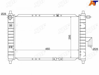 2 699 р. Радиатор SAT  Chery QQ6 (2006-2010), Daewoo Matiz ( M100,  M150,  M200,  M250,  M300) (1998-2016)  с доставкой в г. Новочеркасск. Увеличить фотографию 1