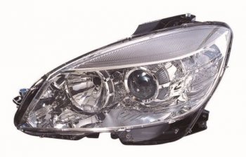 Левая фара (c электрокорректором) DEPO Mercedes-Benz C-Class W204 дорестайлинг седан (2007-2011)