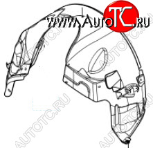 5 699 р. Левый подкрылок передний BODYPARTS  Land Rover Freelander  1 (1997-2006)  с доставкой в г. Новочеркасск