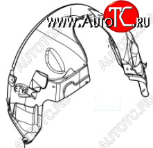 5 699 р. Правый подкрылок передний BODYPARTS  Land Rover Freelander  L359 (2006-2010) дорестайлинг  с доставкой в г. Новочеркасск