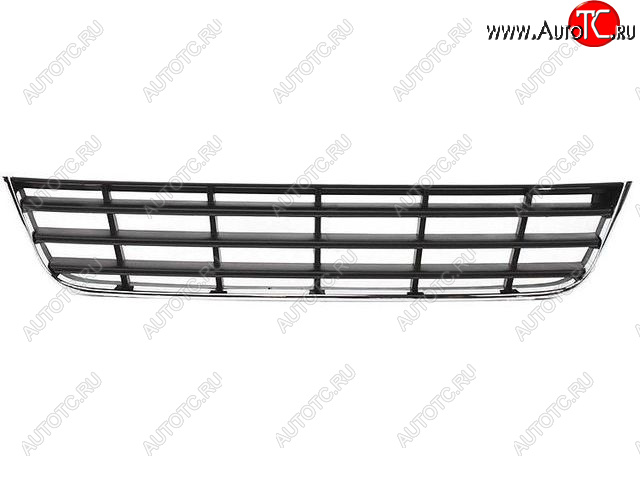 1 229 р. Центральная решетка переднего бампера (пр-во Китай) BODYPARTS Volkswagen Passat B6 универсал (2005-2010) (молдинг хром)  с доставкой в г. Новочеркасск