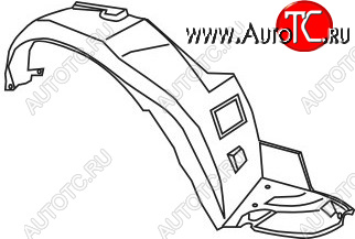 629 р. Правый подкрылок передний TYG Honda Accord CF седан дорестайлинг (1997-2000)  с доставкой в г. Новочеркасск