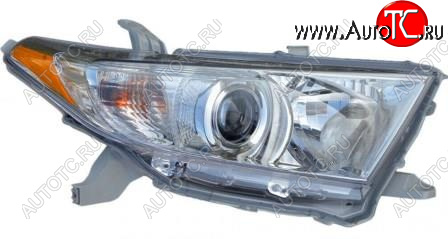 13 599 р. Правая фара (корректор) BodyParts  Toyota Highlander XU40 рестайлинг (2010-2013)  с доставкой в г. Новочеркасск