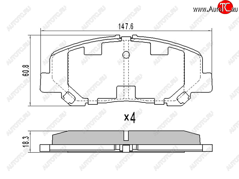 1 279 р. Колодки тормозные передние FR-FL SAT  Toyota Alphard  H20 (2008-2011) дорестайлинг  с доставкой в г. Новочеркасск