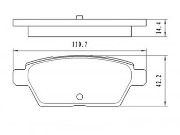 Колодки тормозные задние RH-LH SAT Mazda 6 GG седан рестайлинг (2005-2008)