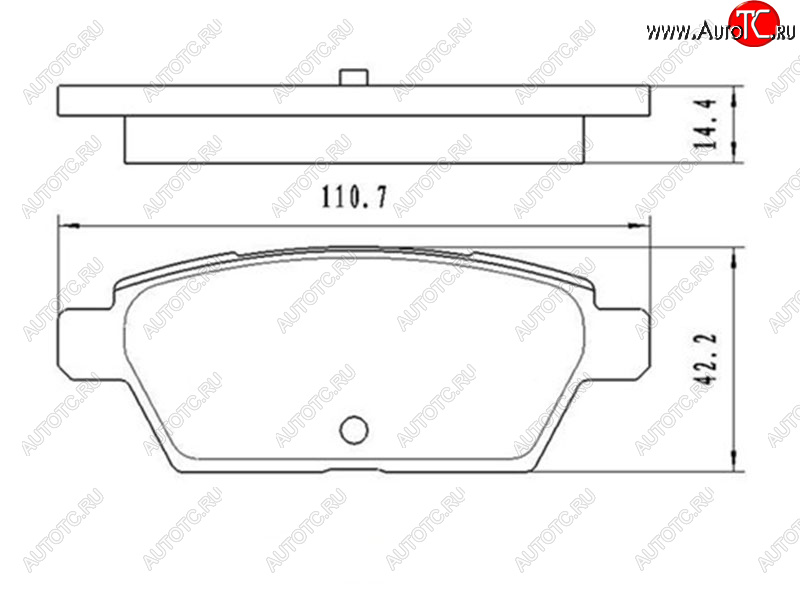 879 р. Колодки тормозные задние RH-LH SAT  Mazda 6 ( GG,  GG, GY) (2002-2008) лифтбэк дорестайлинг, седан дорестайлинг, универсал дорестайлинг, лифтбэк рестайлинг, седан рестайлинг, универсал рестайлинг  с доставкой в г. Новочеркасск