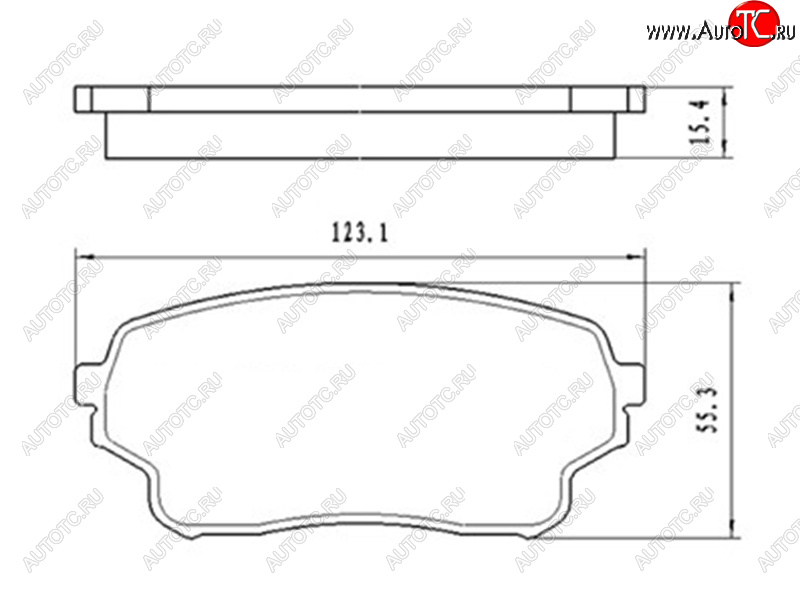 1 149 р. Колодки тормозные передние FR-FL SAT  Suzuki Grand Vitara ( FTB03 3 двери,  3TD62, TL52 5 дверей) - Grand Vitara XL7  с доставкой в г. Новочеркасск