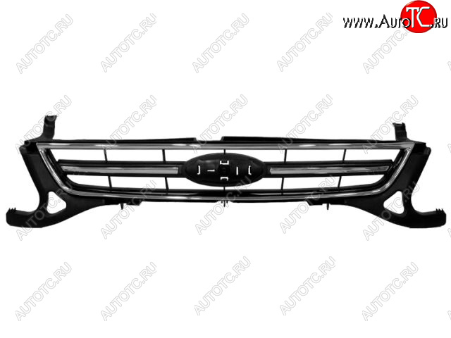0 р. Решетка радиатора (пр-во Китай) CHINA Ford Mondeo Mk4,BD рестайлинг, седан (2010-2014) (хром)  с доставкой в г. Новочеркасск