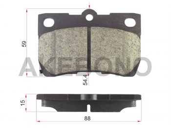 Колодки тормозные зад LH-RH SAT Toyota Crown S180 седан рестайлинг (2005-2008)