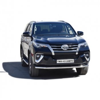 Защита переда труба крашенная d63.5, Техно сфера Toyota Fortuner AN160 рестайлинг (2020-2024)