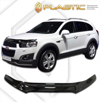 2 079 р. Дефлектор капота (exclusive) CA-Plastic Chevrolet Captiva 1-ый рестайлинг (2011-2013) (Classic черный)  с доставкой в г. Новочеркасск. Увеличить фотографию 1