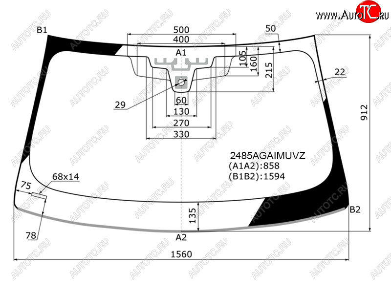 32 499 р. Стекло лобовое (Датчик дождя Проекция Молдинг) FUYAO  BMW 5 серия  G30 (2016-2020) дорестайлинг, седан  с доставкой в г. Новочеркасск