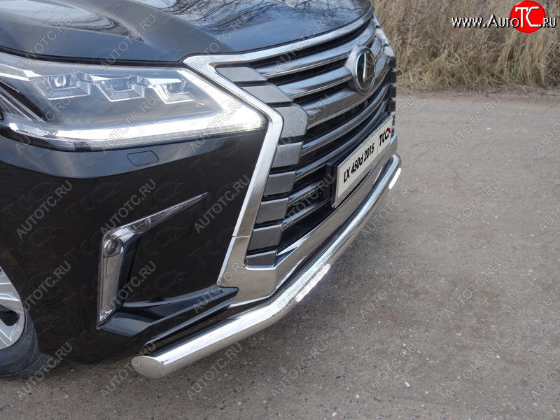 6 249 р. Рамка гос. номера ТСС Тюнинг  Lexus LX450d  J200 - LX570  J200 (нержавейка)  с доставкой в г. Новочеркасск