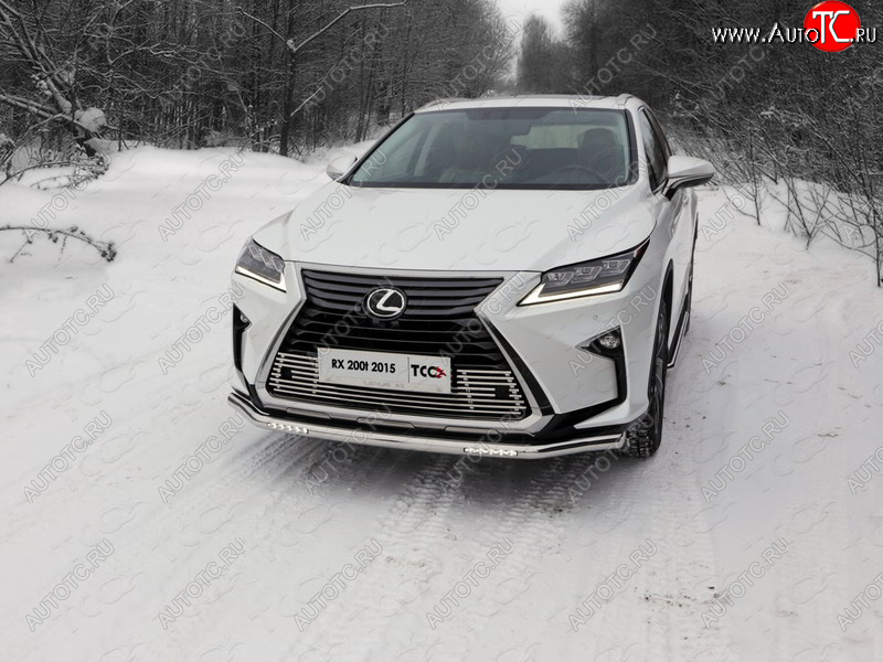 6 249 р. Рамка гос. номера ТСС Тюнинг Lexus RX 200T AL20 дорестайлинг (2015-2017) (нержавейка)  с доставкой в г. Новочеркасск