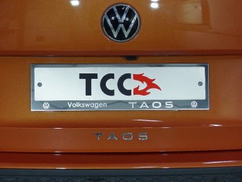 Рамка гос. номера ТСС Тюнинг Volkswagen Taos (2020-2022) ()