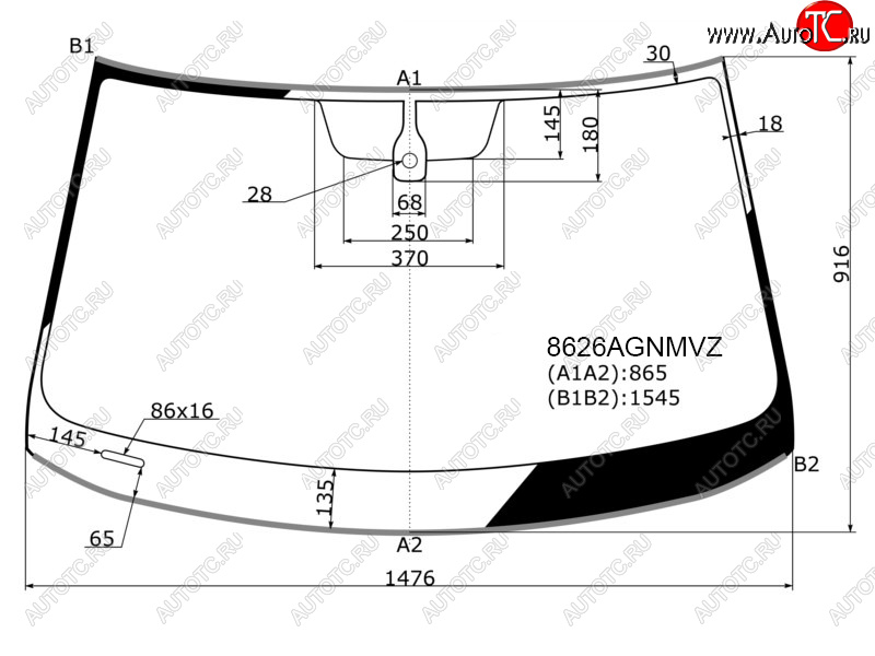 8 699 р. Стекло лобовое (Датчик дождя Молдинг) FUYAO Volkswagen Passat B8 седан дорестайлинг (2015-2019)  с доставкой в г. Новочеркасск