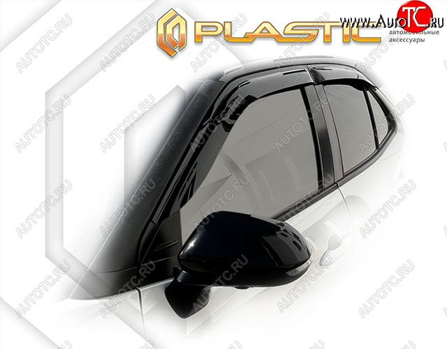 1 999 р. Дефлектор окон CA-Plastic  Toyota Yaris Cross  XP210 (2020-2023) дорестайлинг (Classic полупрозрачный)  с доставкой в г. Новочеркасск