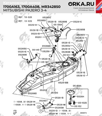 29 999 р. Пластиковый топливный бак (ДИЗЕЛЬ) 80 л. NEW BAK  Mitsubishi Pajero ( 3 V70,  4 V80) (1999-2011) дорестайлинг, рестайлинг, дорестайлинг  с доставкой в г. Новочеркасск. Увеличить фотографию 9