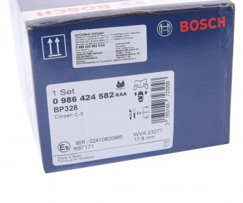 2 999 р. Колодки тормозные передние (4шт.) BOSCH CITROEN C5 RD дорестайлинг, седан (2008-2017)  с доставкой в г. Новочеркасск. Увеличить фотографию 4