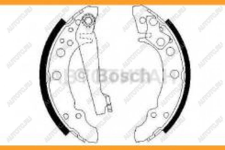 1 599 р. Колодки тормозные стояночного тормоза (4шт.) BOSCH Volkswagen Passat B4 универсал (1993-1996)  с доставкой в г. Новочеркасск