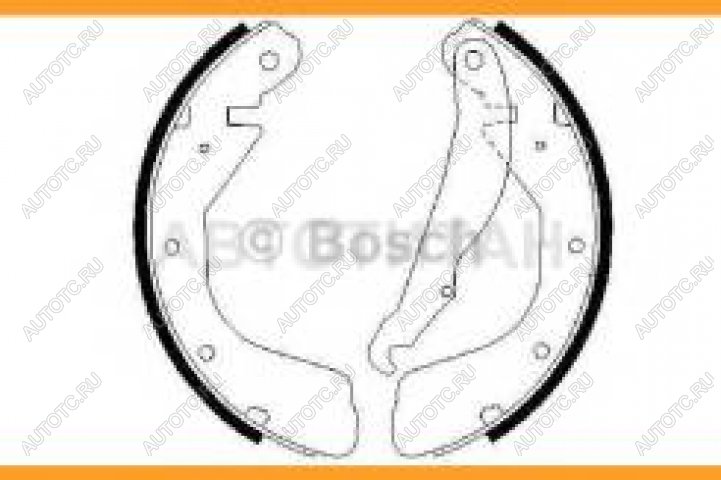 1 679 р. Колодки тормозные задние барабанные (4шт.) BOSCH Opel Astra F седан рестайлинг (1994-1998)  с доставкой в г. Новочеркасск