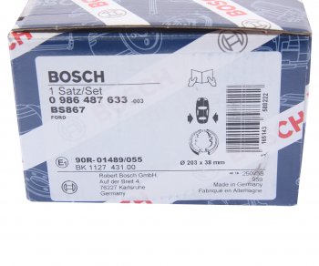 2 399 р. Колодки тормозные задние барабанные (4шт.) BOSCH Ford Focus 1 универсал дорестайлинг (1998-2002)  с доставкой в г. Новочеркасск. Увеличить фотографию 4