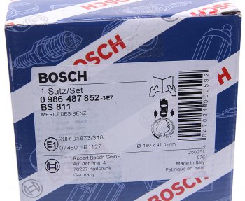 2 099 р. Колодки тормозные задние барабанные (4шт.) BOSCH Mercedes-Benz A class W168 хэтчбэк 5 дв. (1997-2004)  с доставкой в г. Новочеркасск. Увеличить фотографию 3