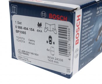 2 099 р. Колодки тормозные задние (4шт.) BOSCH Toyota RAV4 XA30 5 дв. 1-ый рестайлинг (2008-2010)  с доставкой в г. Новочеркасск. Увеличить фотографию 3