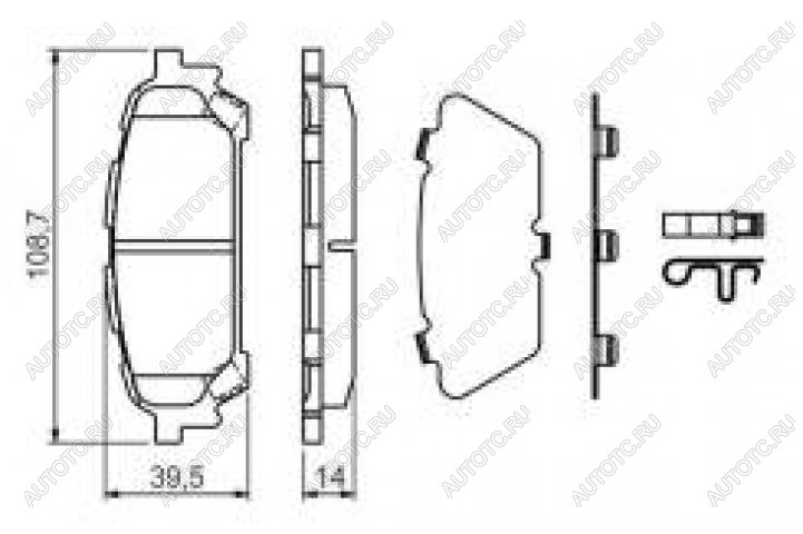 2 899 р. Колодки тормозные задние (4шт.) BOSCH Subaru Forester SG дорестайлинг (2002-2005)  с доставкой в г. Новочеркасск