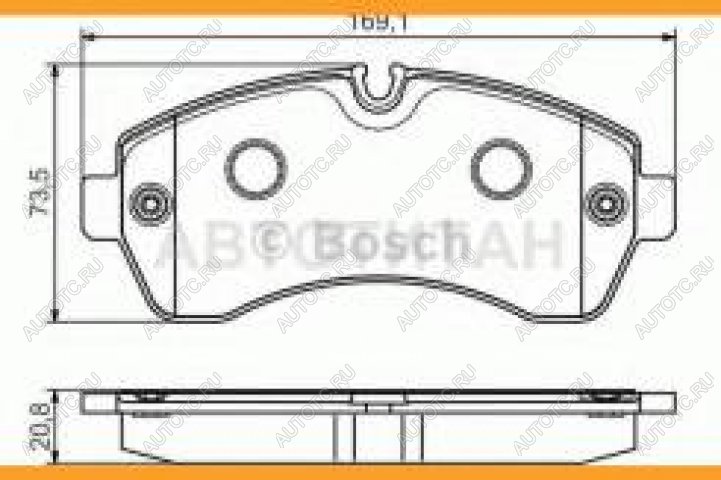 4 399 р. Колодки тормозные передние (4шт.) BOSCH Mercedes-Benz Sprinter W906 (2006-2013)  с доставкой в г. Новочеркасск