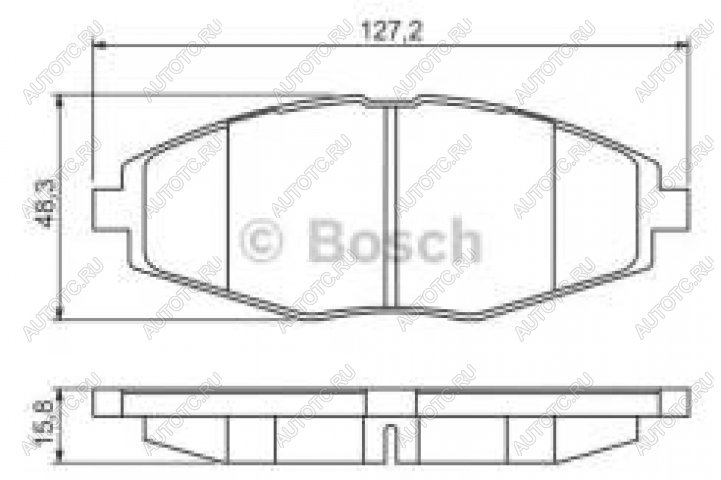 1 149 р. Колодки тормозные передние (4шт.) BOSCH Chevrolet Spark M200,250 (2005-2010)  с доставкой в г. Новочеркасск