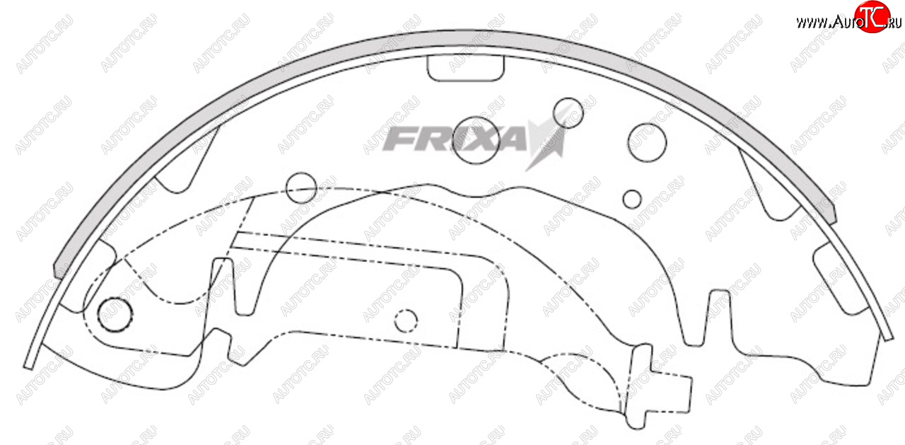 1 339 р. Колодки тормозные задние барабанные (4шт.) HANKOOK FRIXA KIA Carnival VQ минивэн рестайлинг (2010-2014)  с доставкой в г. Новочеркасск