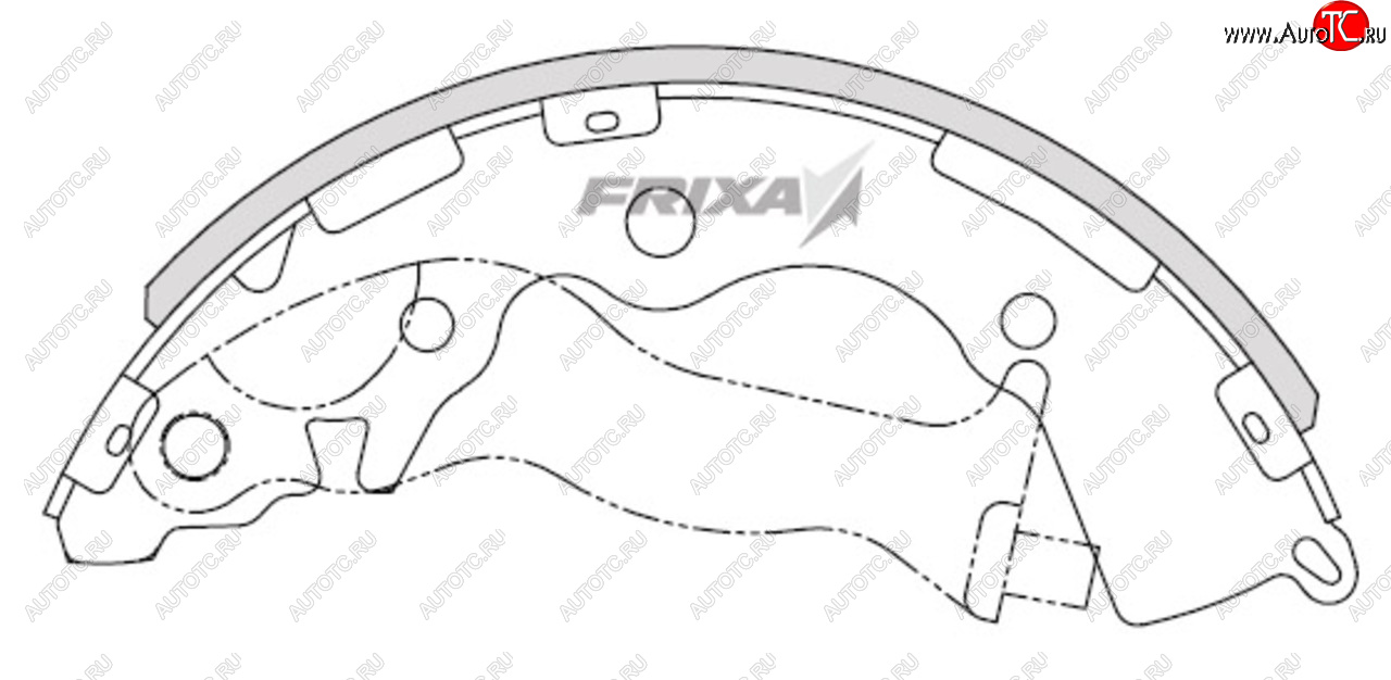 1 339 р. Колодки тормозные передние барабанные (4шт.) HANKOOK FRIXA KIA Rio 3 QB рестайлингхэтчбек5дв. (2015-2017)  с доставкой в г. Новочеркасск