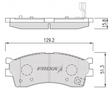 859 р. Колодки тормозные передние (4шт.) HANKOOK FRIXA KIA Rio 3 QB рестайлингхэтчбек5дв. (2015-2017)  с доставкой в г. Новочеркасск. Увеличить фотографию 3