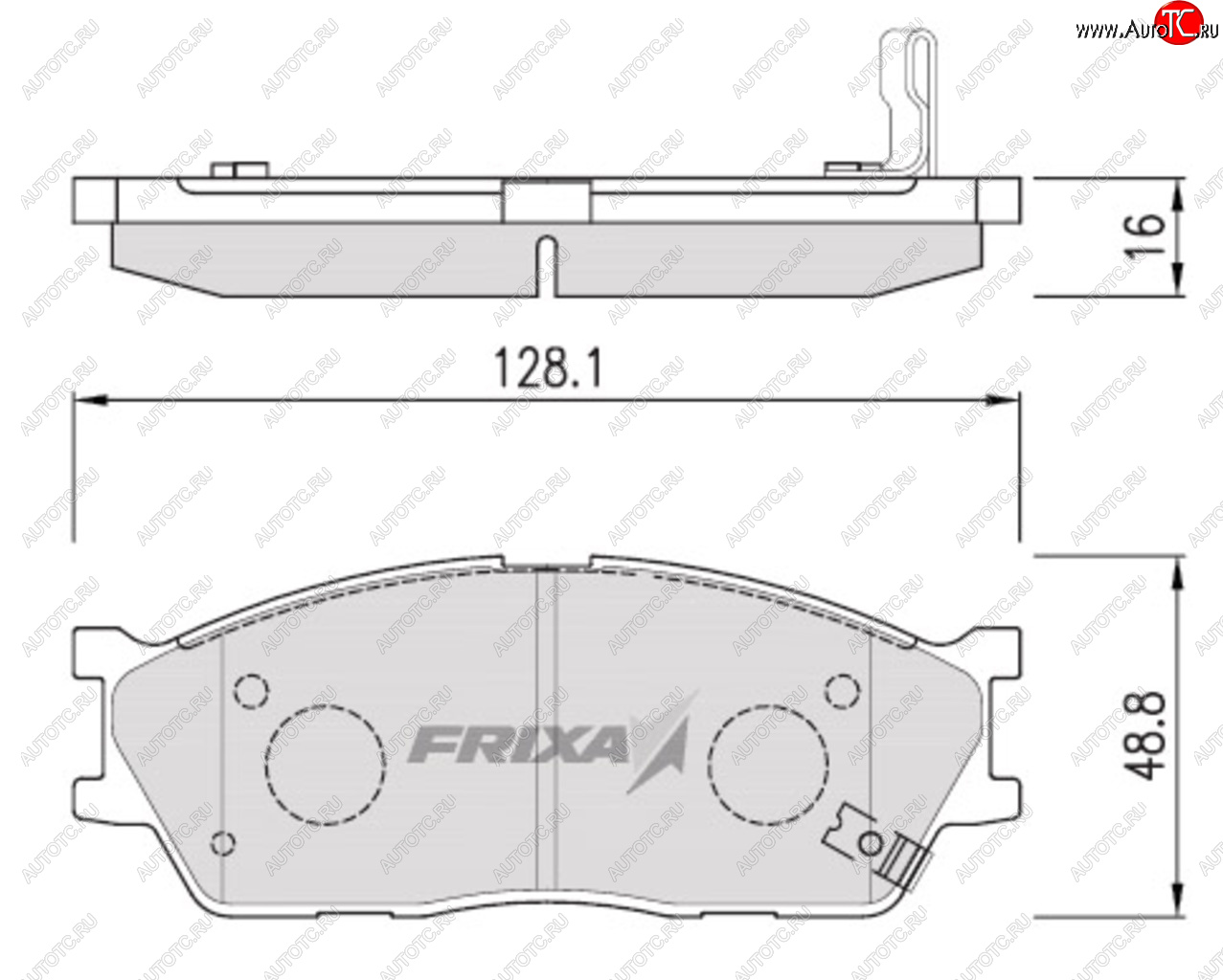 879 р. Колодки тормозные передние (4шт.) HANKOOK FRIXA KIA Rio 3 QB рестайлингхэтчбек5дв. (2015-2017)  с доставкой в г. Новочеркасск