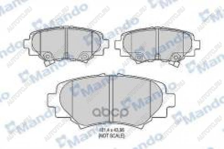 1 539 р. Колодки тормозные задние (4шт.) MANDO Mazda 3/Axela BP седан (2019-2024)  с доставкой в г. Новочеркасск