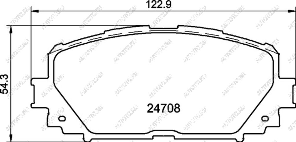 1 339 р. Колодки тормозные передние (4шт.) MINTEX Toyota Yaris XP90 седан рестайлинг (2009-2011)  с доставкой в г. Новочеркасск