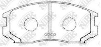 Колодки тормозные передние (4шт.) NIBK Mitsubishi Colt Z20, Z30 хэтчбэк 3 дв. рестайлинг (2008-2012)
