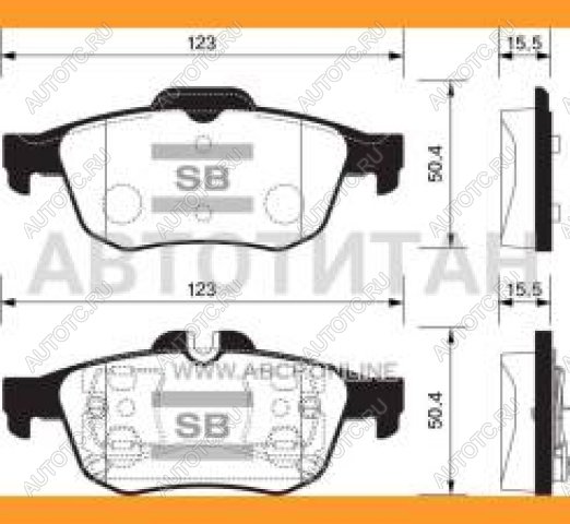 1 639 р. Колодки тормозные задние (4шт.) SANGSIN Nissan Primera 3 седан P12 (2001-2008)  с доставкой в г. Новочеркасск