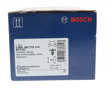 3 599 р. Колодки тормозные передние R17 (4шт.) BOSCH Opel Astra J GTC (2011-2018)  с доставкой в г. Новочеркасск. Увеличить фотографию 3