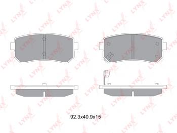 1 159 р. Колодки тормозные задние (4шт.) LYNX Hyundai I30 2 GD дорестайлинг, хэтчбэк 5 дв. (2011-2015)  с доставкой в г. Новочеркасск. Увеличить фотографию 2