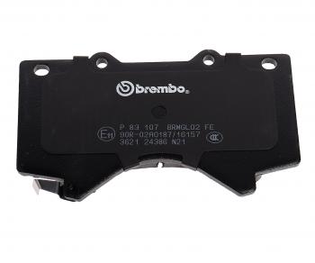 5 999 р. Колодки тормозные передние (4шт.) BREMBO Toyota Land Cruiser 200 1-ый рестайлинг (2012-2015)  с доставкой в г. Новочеркасск. Увеличить фотографию 5