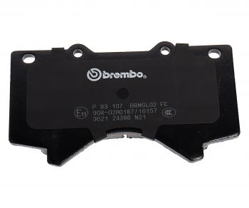 5 999 р. Колодки тормозные передние (4шт.) BREMBO Toyota Land Cruiser 200 1-ый рестайлинг (2012-2015)  с доставкой в г. Новочеркасск. Увеличить фотографию 3