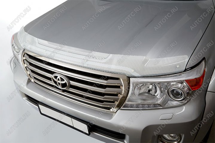 2 299 р. Дефлектор капота CA-Plastic  Lexus GX460  J150 (2009-2013) дорестайлинг (серия Art белая )  с доставкой в г. Новочеркасск