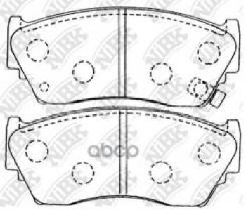Колодки тормозные передние (4шт.) NIBK Nissan 100NX (1990-1996)