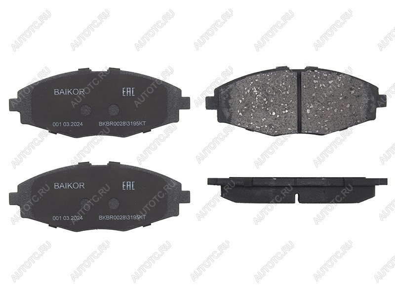 999 р. Колодки тормозные перед (диски 236mm) BAIKOR Daewoo Nexia рестайлинг (2008-2015)  с доставкой в г. Новочеркасск