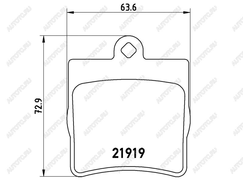 3 299 р. Колодки тормозные задние BAIKOR Mercedes-Benz C-Class W203 дорестайлинг седан (2000-2004)  с доставкой в г. Новочеркасск