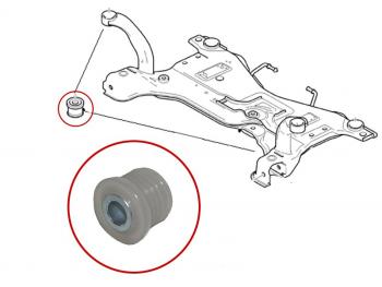 Опора двигателя передней SAT Ford Focus 2 хэтчбэк 5 дв. рестайлинг (2007-2011)