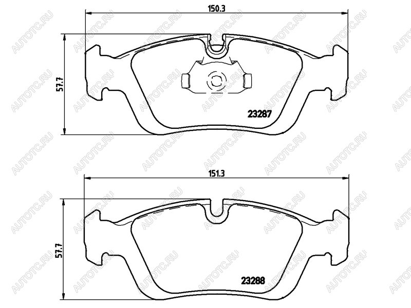 3 299 р. Колодки тормозные передние BREMBO BMW 3 серия E36 купе (1992-1999)  с доставкой в г. Новочеркасск