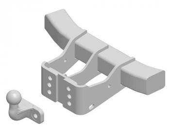 Фаркоп (фланцевое крепление шара) (модели без трубчатого заднего бампера-дуги, исключая модели со ступенчатым задним бампером)Трейлер Ford Ranger RapCab дорестайлинг (2011-2016)  (шар Т)
